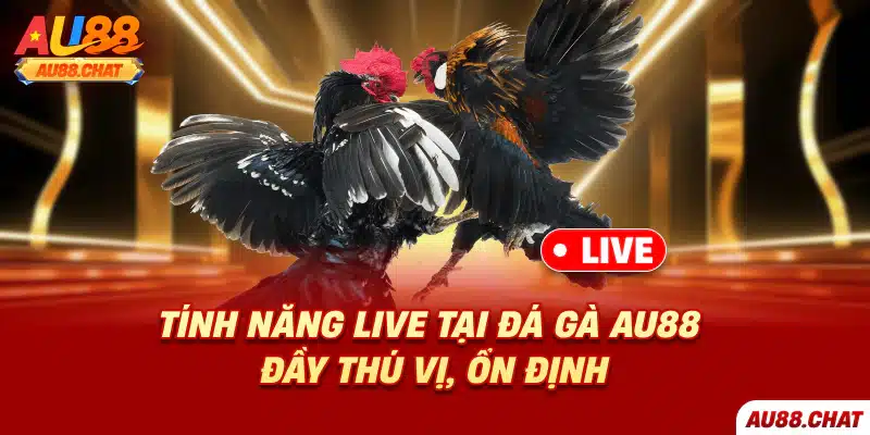Tính năng live tại đá gà Au88 đầy thú vị, ổn định